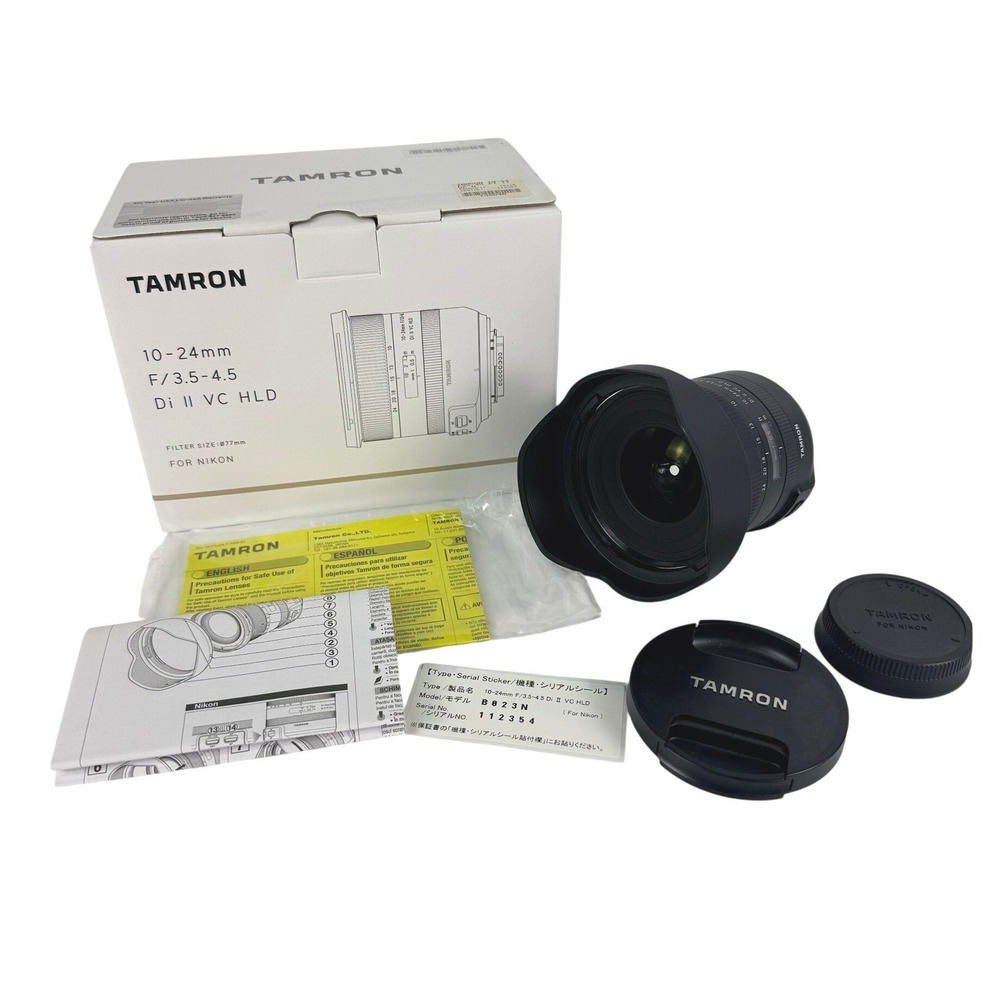 Tamron 10-24mm F/3.5-4.5 DI II VC HLD (B023) Wide Angle Lens For Nikon Near Mint